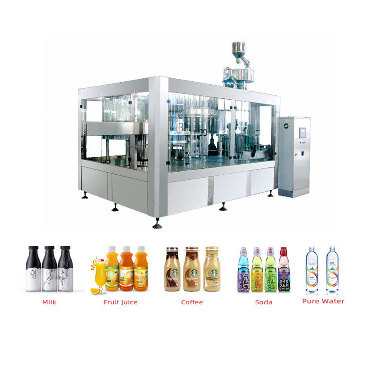 220v Automatic 36000 BPH Rotary Milk Bottle Filling Line supplier